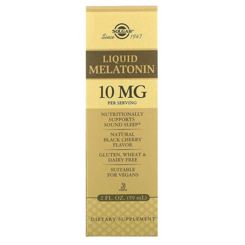

Мелатонин (Liquid Melatonin), Solgar, 10 мг, (59 мл.) (SOL-50380)