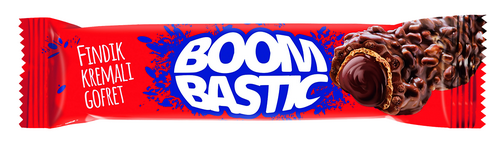 

ВАФЛИ «BOOMBASTIC» С ОРЕХОВЫМ КРЕМОМ И ХРУСТЯЩИМ РИСОМ В МОЛОЧНОМ ШОКОЛАДЕ