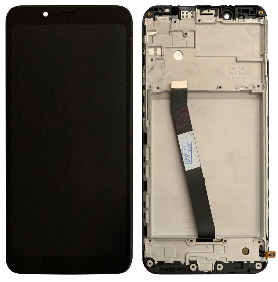 

Дисплейный модуль (экран) для Xiaomi Redmi 7A Чёрный в рамке (OEMC), Черный