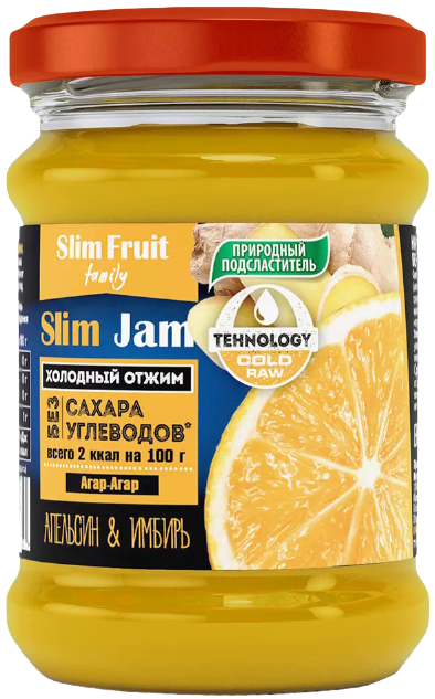 

Низкокалорийный джем Slim Jam L-carnitine Апельсин-Имбирь (250 мл)