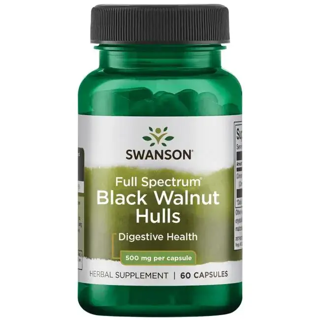 

Swanson Черный орех Swanson Premium Black Walnut Hulls 500 мг 60 капс