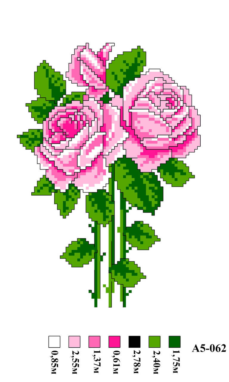 

Набор канва с нитками А5 062