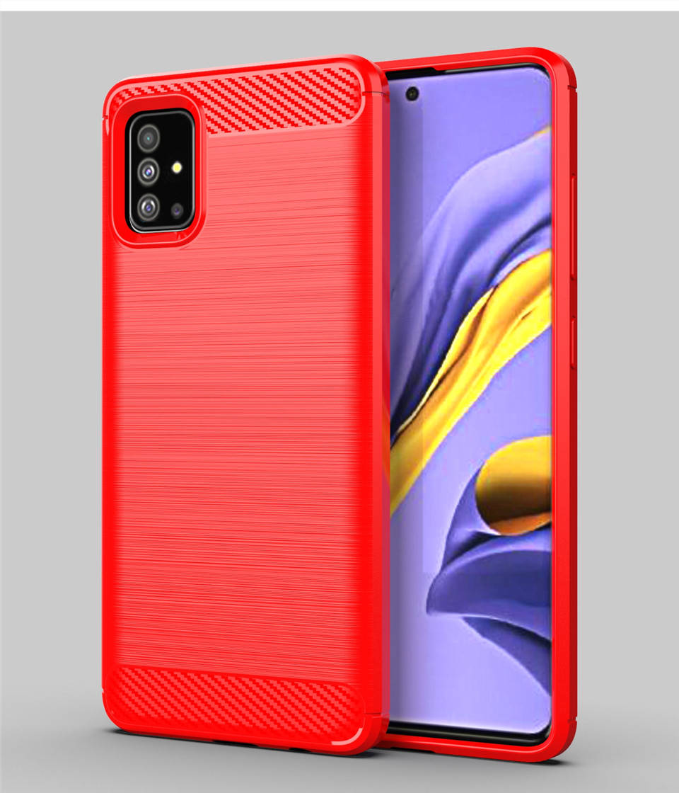 

TPU чехол накладка Urban для Samsung Galaxy A51 2020 (на самсунг а51) красный