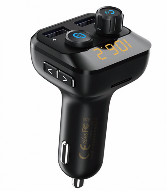

Автомобильный FM-Трансмиттер модулятор в машину Bluetooth Remax RCC105 |2USB, 3.4A|