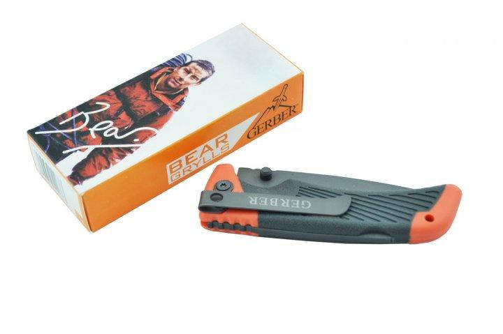 

Туристический складной нож с прищепкой Gerber BG Bear Grylls Scout (длина 19 см)