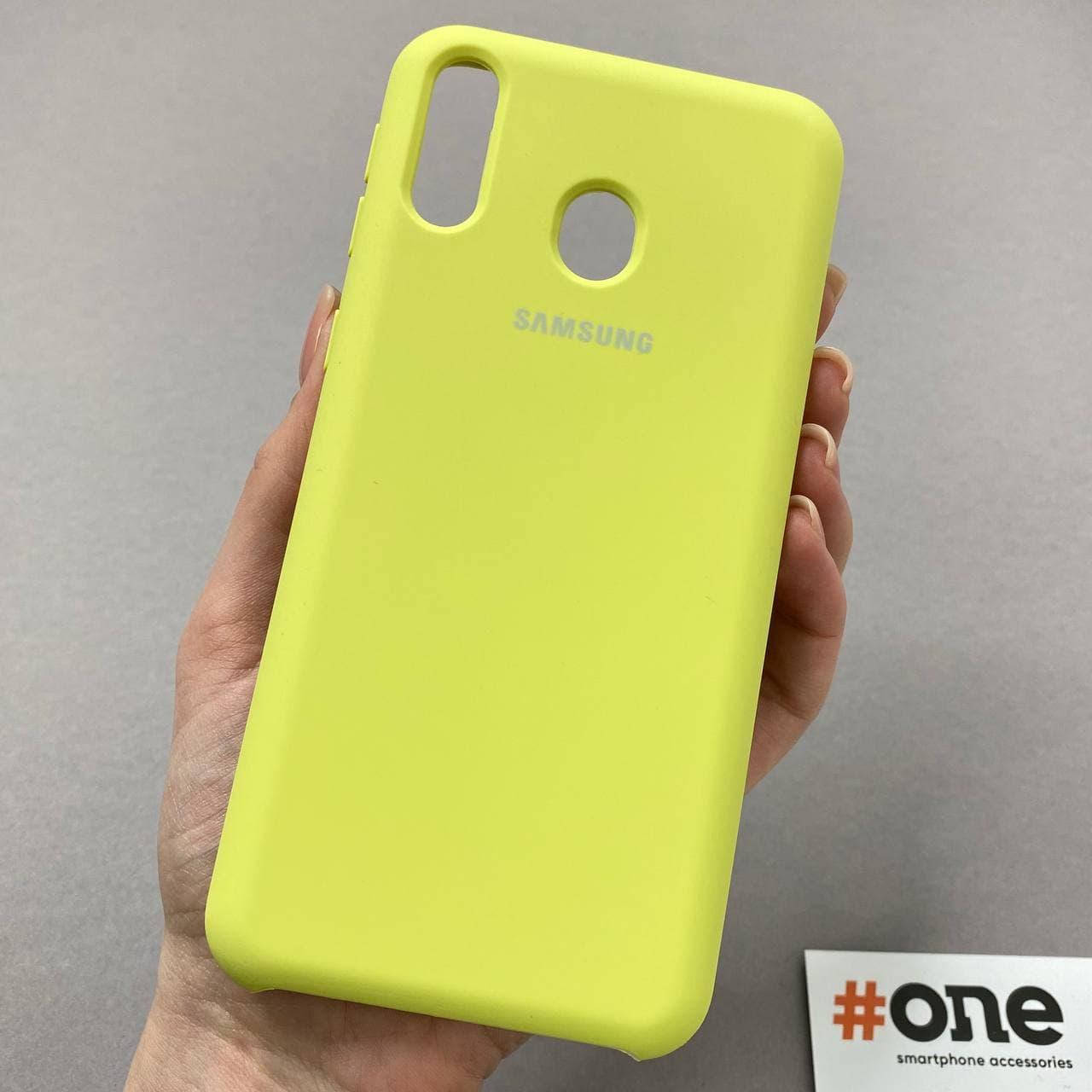 

Чехол для Samsung Galaxy M20 с микрофиброй матовый чехол кейс на телефон самсунг м20 фисташковый HQS