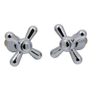 

Ручки для смесителя Haiba с полуоборотными кранбуксами 1/2" Dominox HB0576 хром, Светло-серый