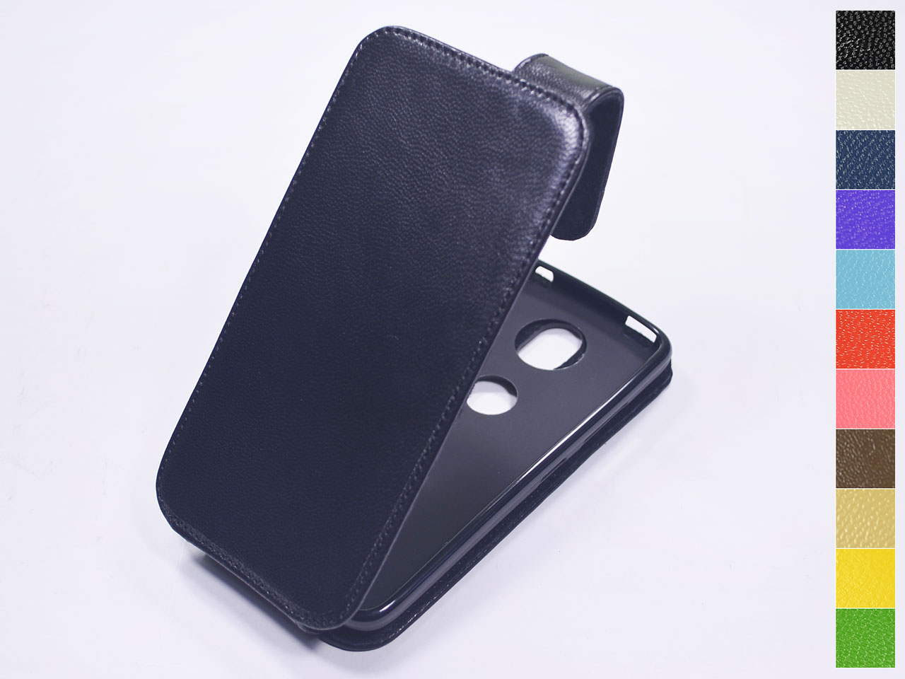 

Откидной чехол из натуральной кожи для Motorola Moto C Plus XT1723