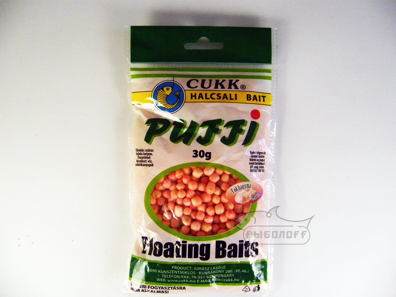 

Воздушное тесто CUKK Puffi со вкусом чеснока мелкого размера 30г