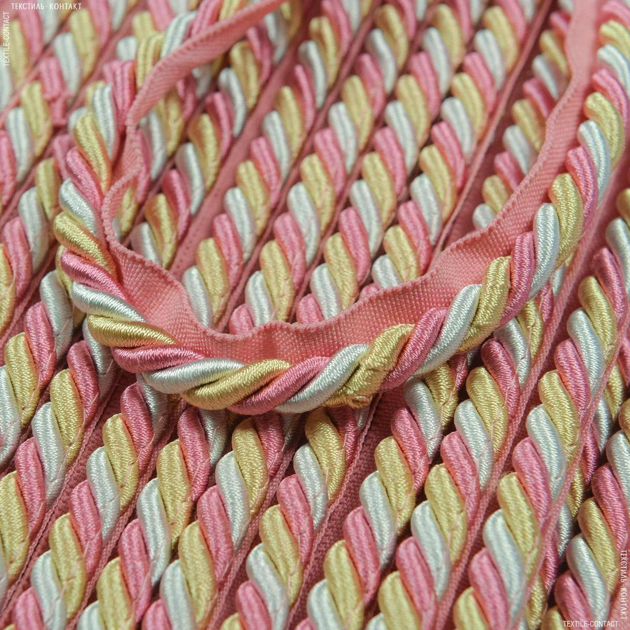 

Шнур окантовочный глянцевый d =9 мм, Розовый