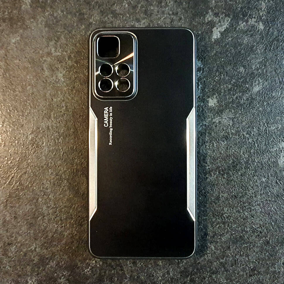 

Чехол Lenuo Blade Series для Poco M4 Pro 5G Black / Silver, Черный