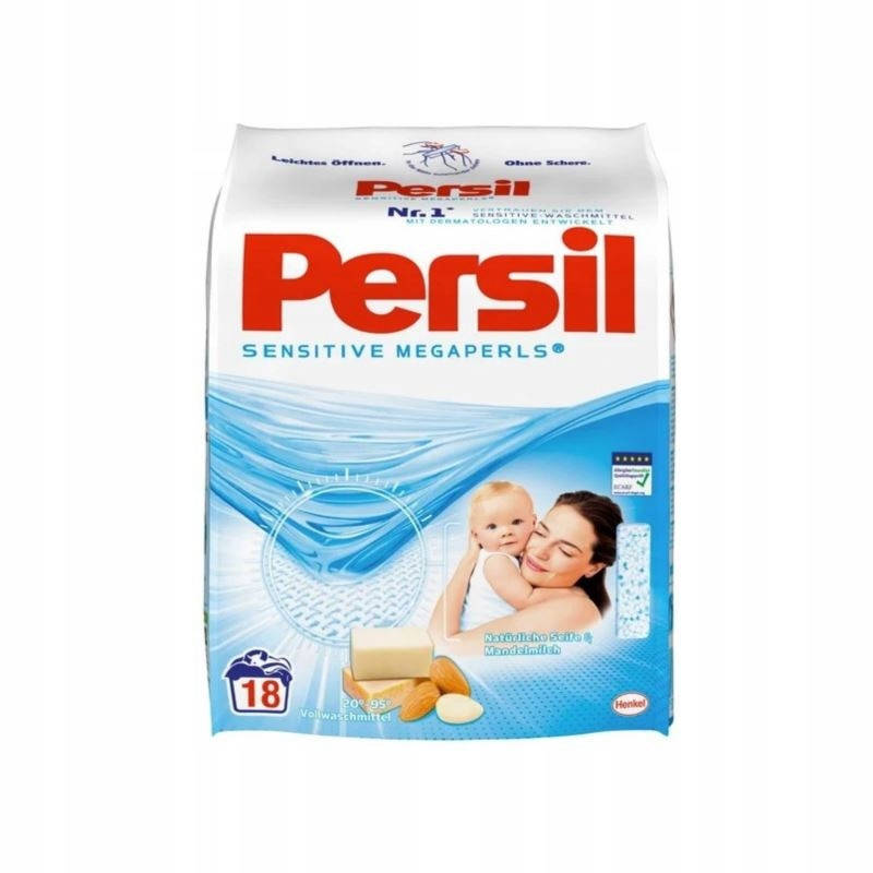 

Порошок для стирки детских вещей Persil sensitive megaperls 18 стирок 1,332 кг
