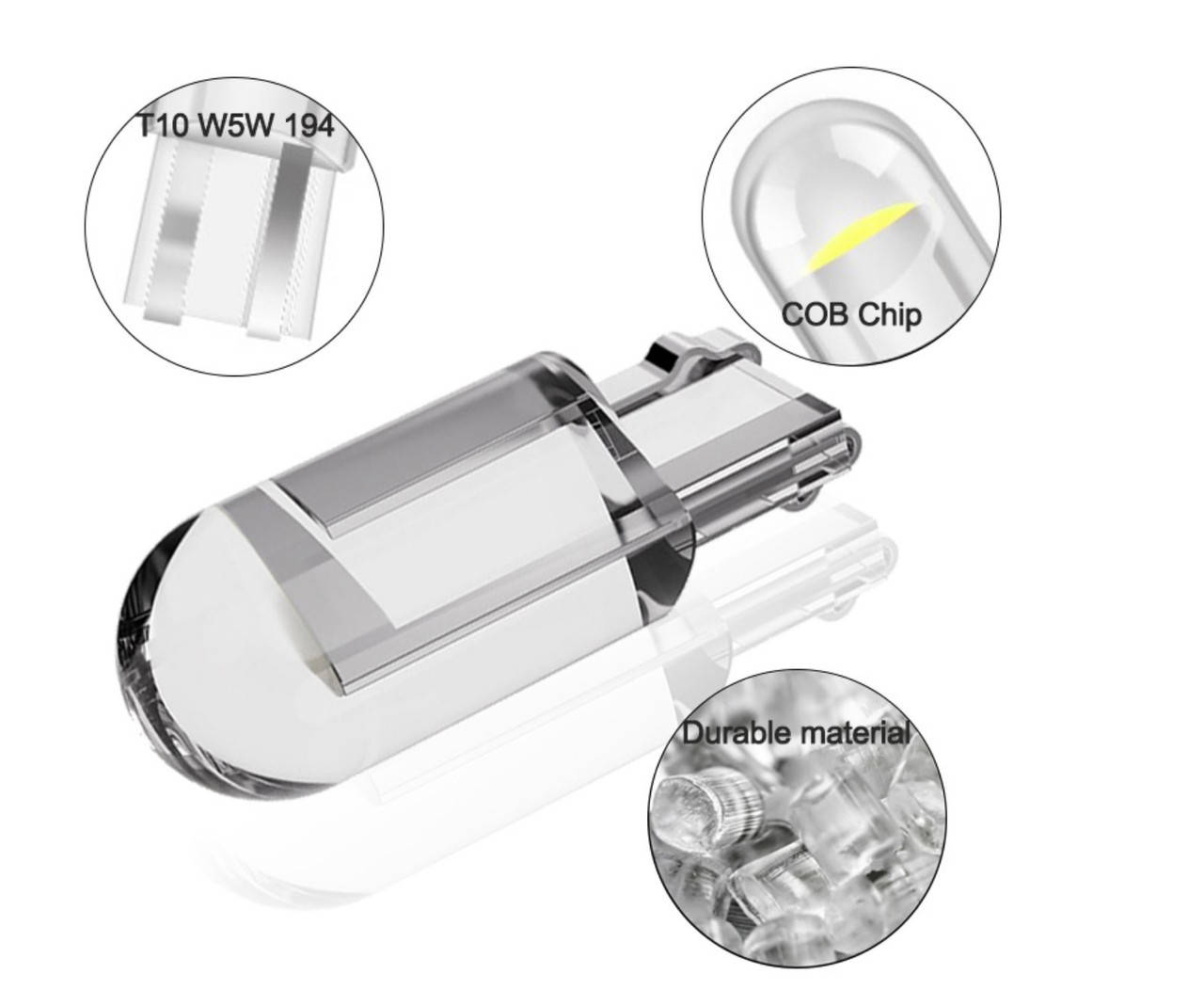 

Светодиод 12V Т10 Зеленый SMD 1 (5050) "10853" Стекло/Пуля +25Lm (цена за 1шт)