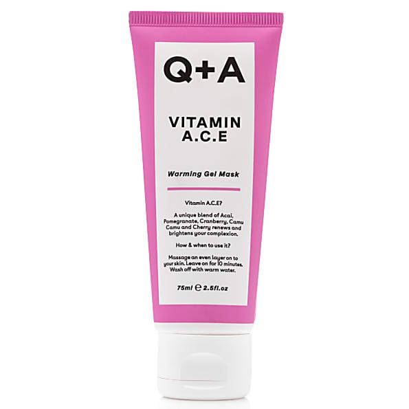 

Маска мультивітамінна для обличчя Q+A Vitamine A.C.E. Warming Gel Mask 75 мл