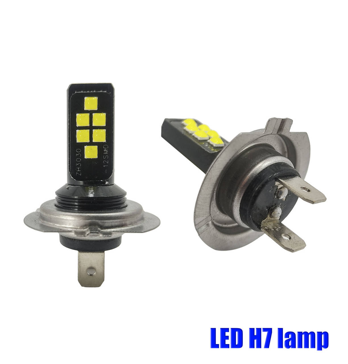 

LED (лэд) лампа Н7. Светодиодная лампа 12 диодов CREE, SMD 3030. \ 12V