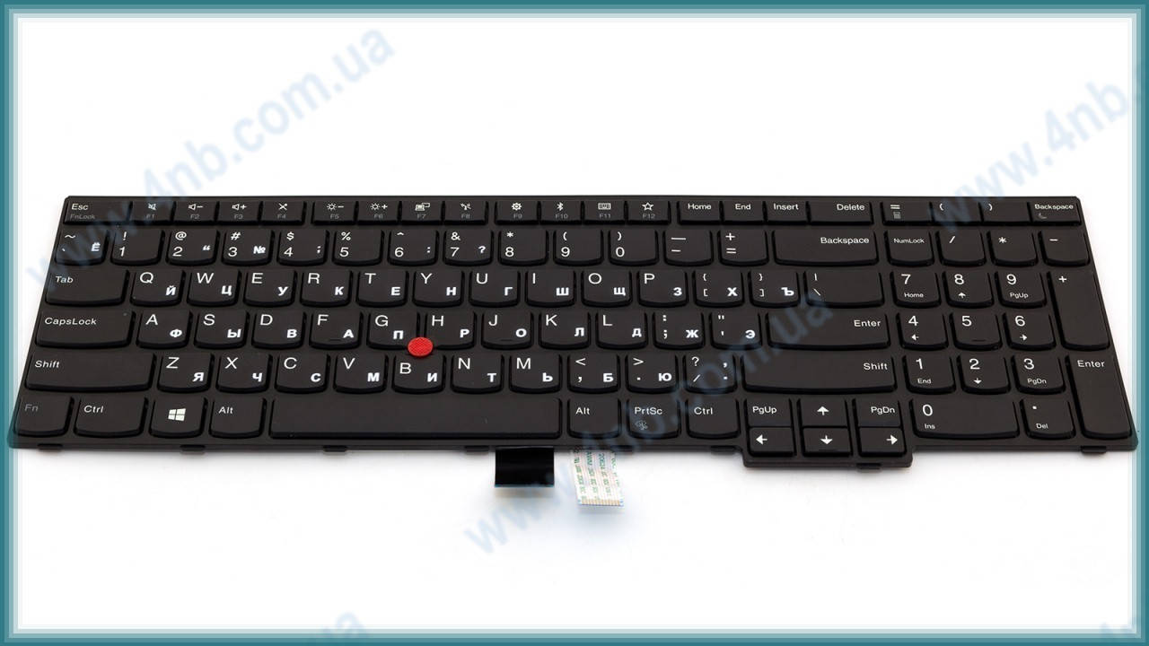

Клавиатура для ноутбука LENOVO ThinkPad Edge E570 E575 BLACK FRAME BLACK RU, Черный