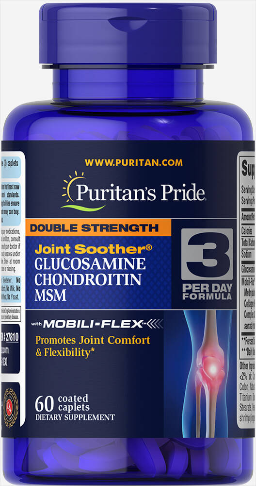 

Puritan's Pride Double Strength Glucosamine Chondroitin MSM 60 cap