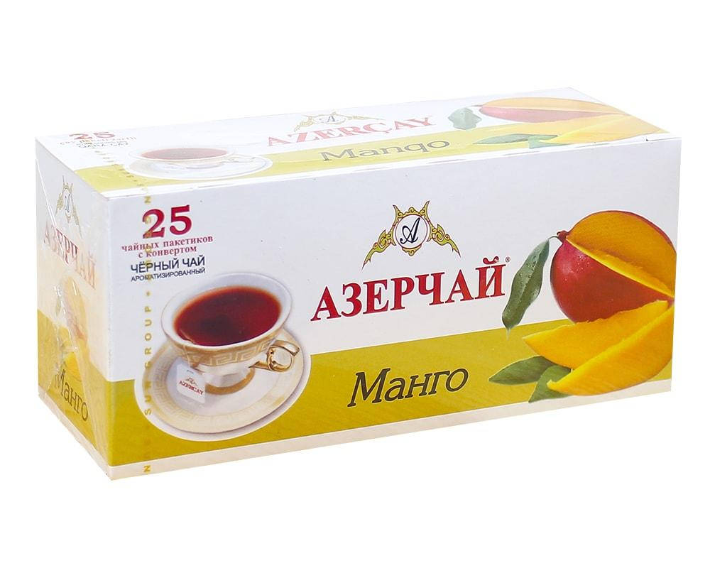 

Чай черный Azercay "Манго", 1,8г*25 шт (ароматизированный чай в пакетиках)