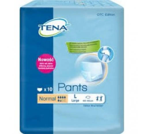 

ПОДГУЗНИКИ ТРУСИКИ ДЛЯ ВЗРОСЛЫХ TENA PANTS NORMAL LARGE 10 ШТ (7322540630657)