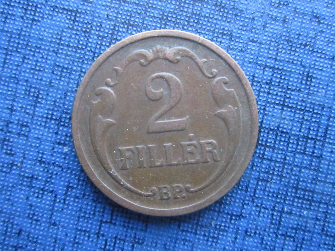 

Монета 2 филлера Венгрия 1927