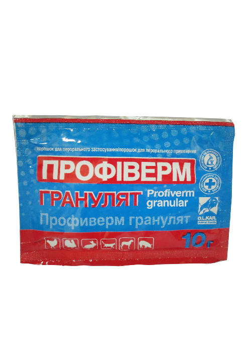 

Профиверм гранулят 0,35% 10г (водорастворимый)