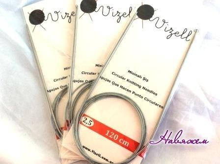 

Спицы круговые 120 см на тросике 4.5 мм