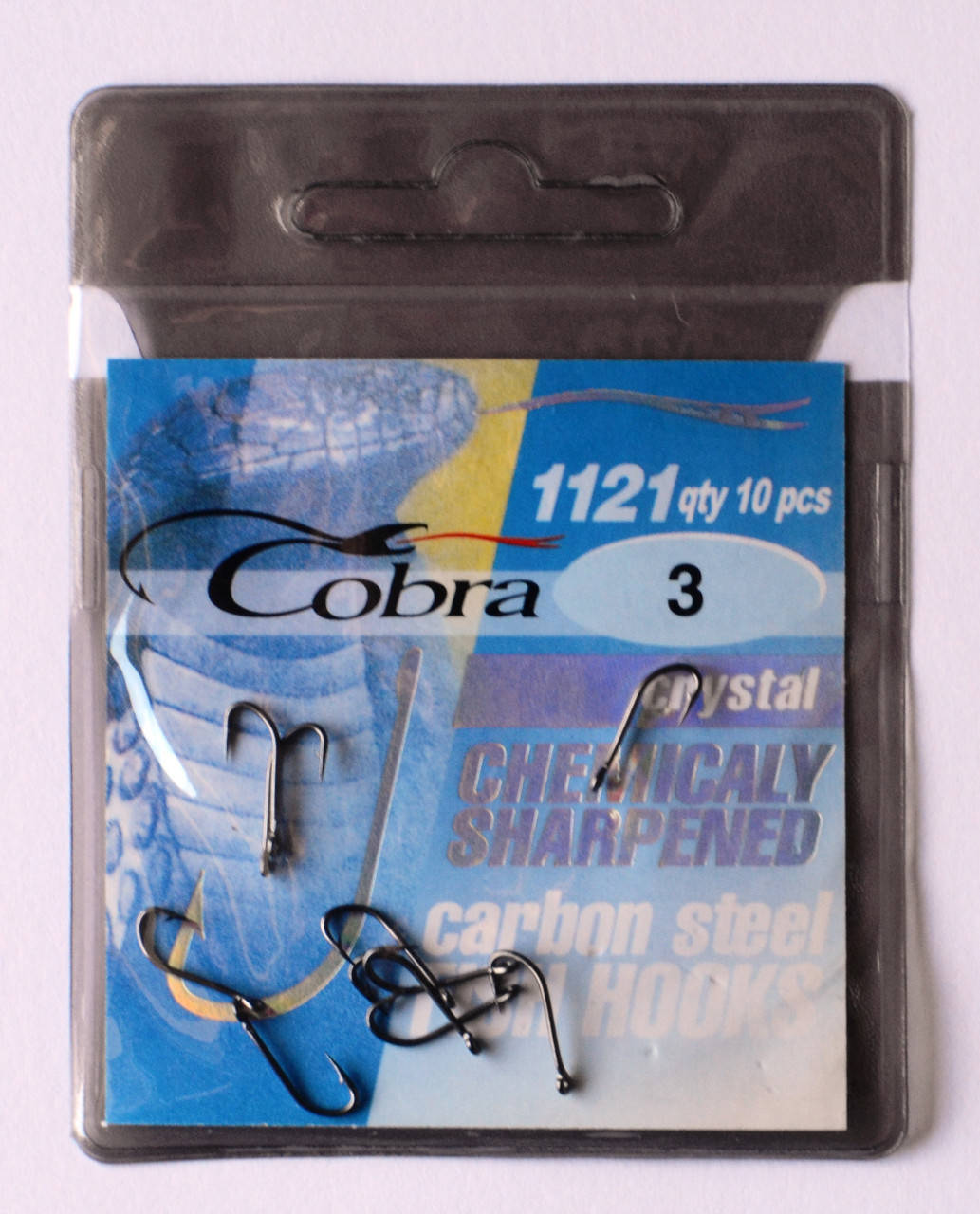 

Крючки для рыбалки Cobra crystal, №3, 10шт