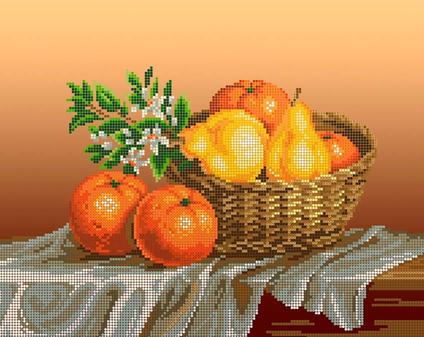 

Схема для вишивки та вишивання бісером Бисерок «Натюрморт» (A3) 30x40 (ЧВ-5105(10))-с