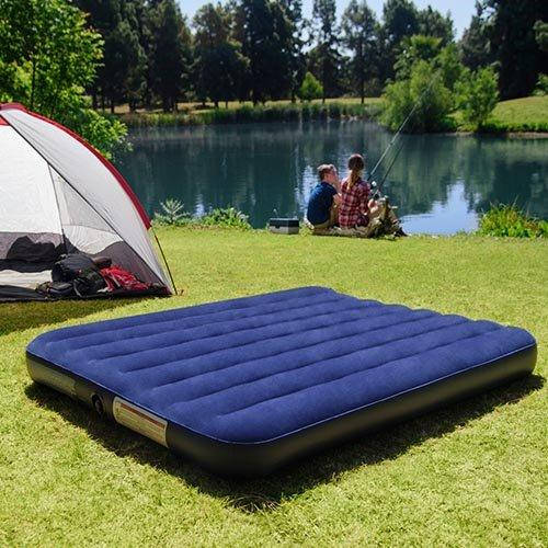 

Матрас надувной двухместный велюровый INTEX 64759 152*203*25см, Синий