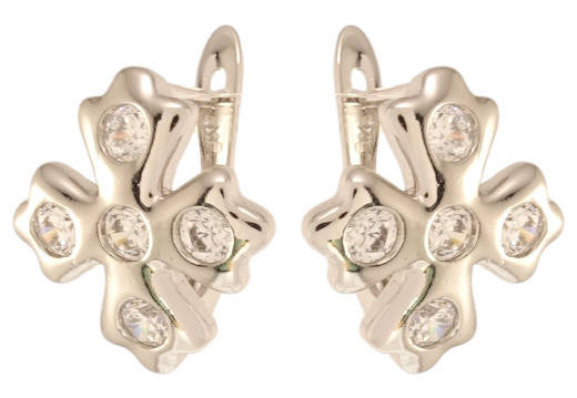 

Серьги Xuping M&L английский замок "Крестики с цирконием"