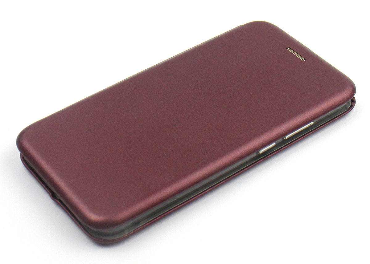 

Чехол книжка Level для Huawei Y6 2019 / Y6s Экокожа Бордовый