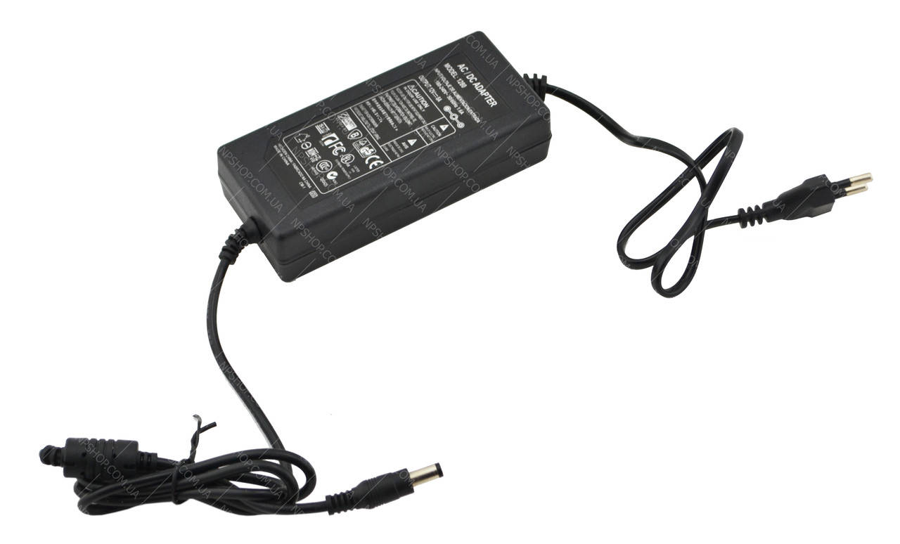 

Блок питания адаптер 12V 8A с кабелем питания 5.5x2.5 мм (0332)