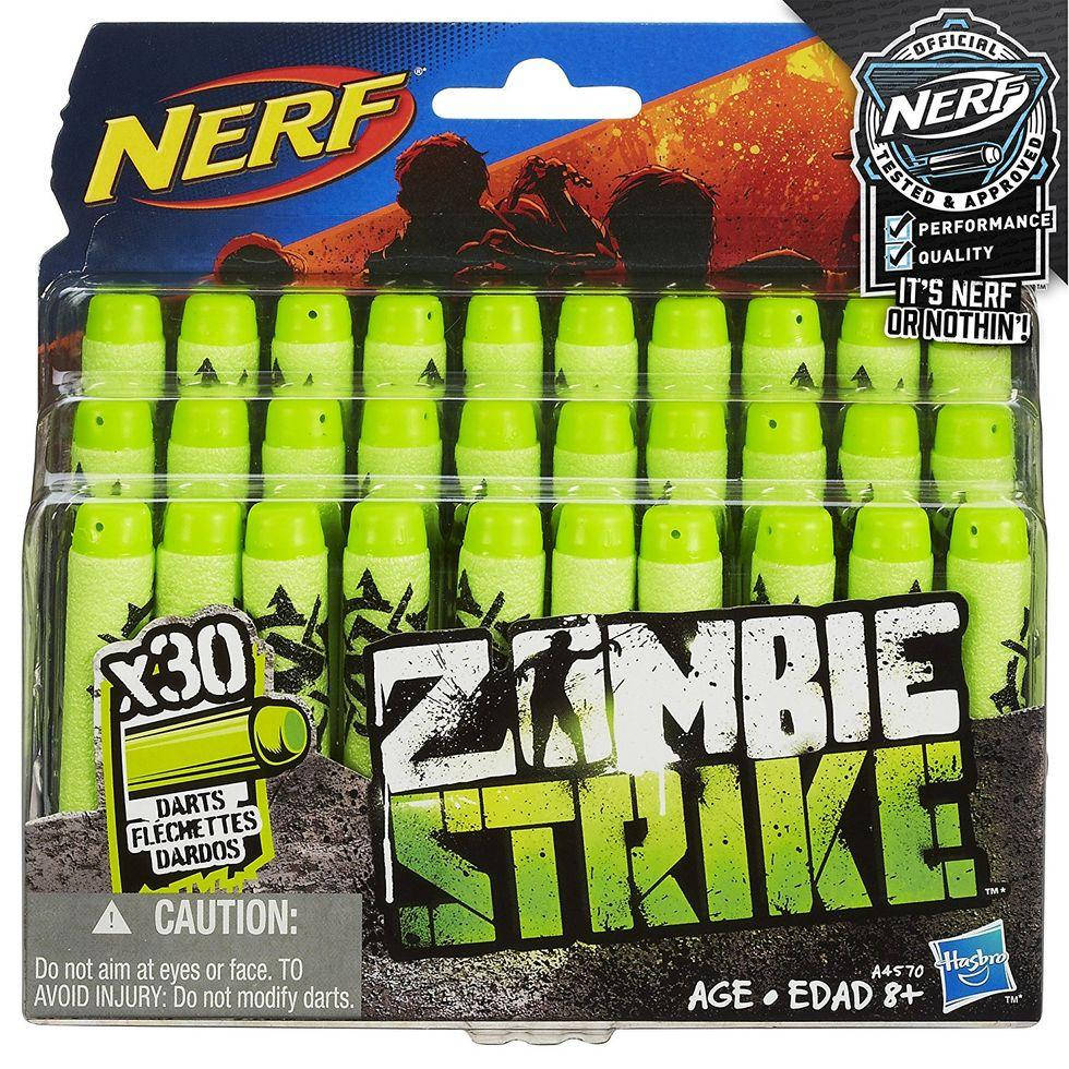 

Nerf набор патронов Зомби страйк (Official Nerf Zombie Strike 30-Dart Refill Pack) 30штук, Hasbro