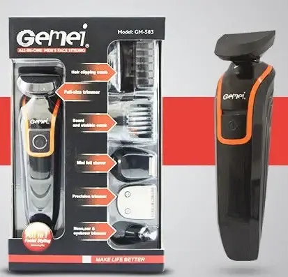 

Беспроводная машинка для стрижки волос носа бороды подмышек Gemei GM-583 аккумуляторная
