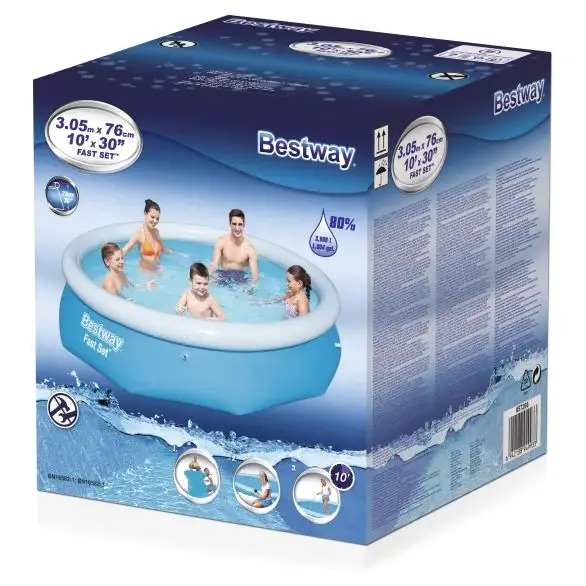 

Бассейн Bestway Fast Set Pool 3.05х76 см Оригинал, Голубой
