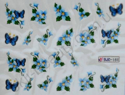 

Водная наклейка для дизайна ногтей BJC - 188