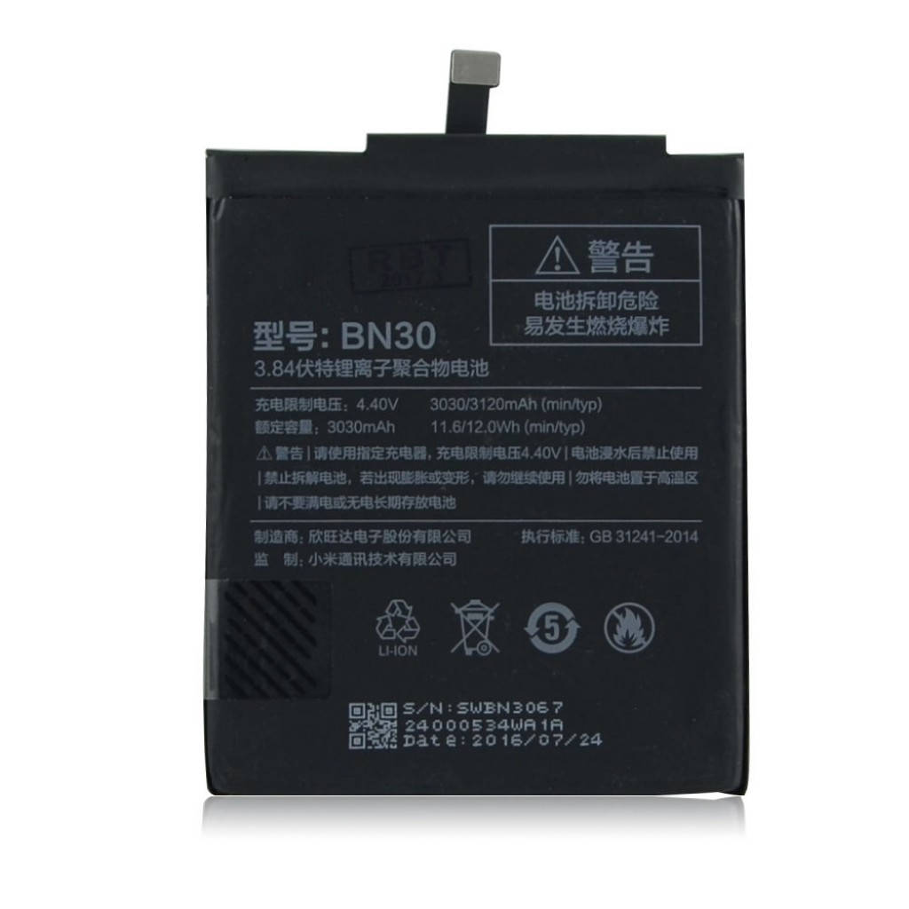 

Аккумулятор для Xiaomi BN30, Xiaomi Redmi 4A оригинал (Китай) тех.уп.