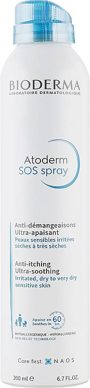 

BIODERMA АТОДЕРМ SOS spray успокаивающий для кожи Биодерма Atoderm СОС спрей 200мл