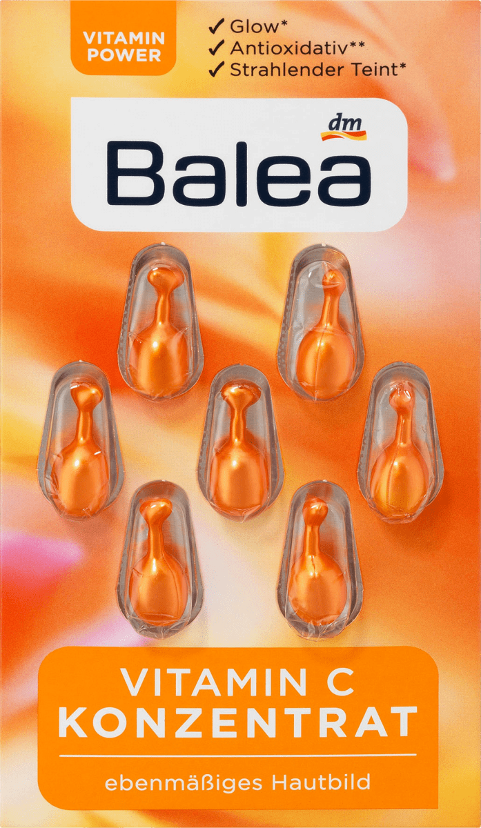 

Капсулы для лица Balea Konzentrat Vitamin C, 7 шт