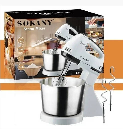 

Стационарный миксер с чашей Sokany CX-6620 7 скоростей