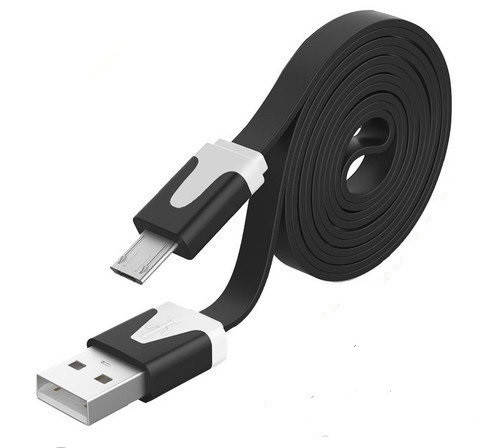 

Кабель Usb-MICRO Usb 3m flat V8 181273, Черный