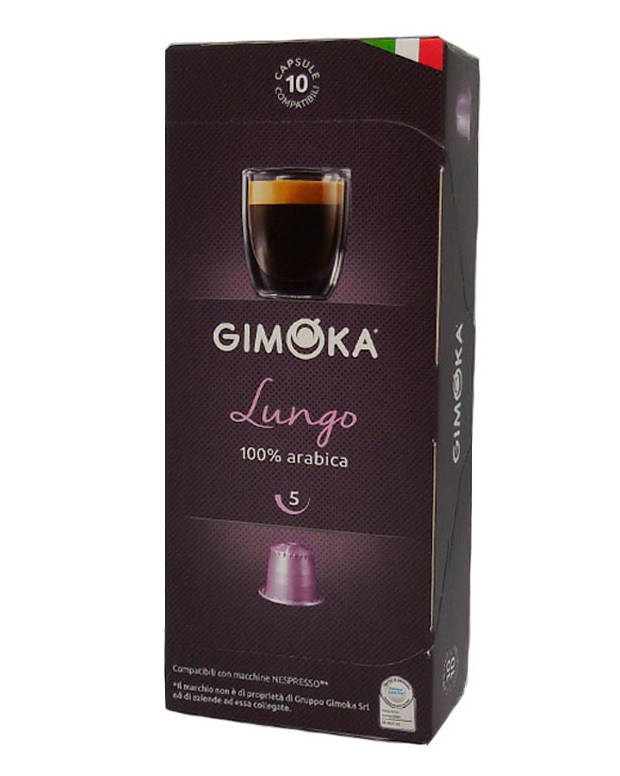 

Капсула Gimoka LUNGO Nespresso, 10 шт (100% арабика)