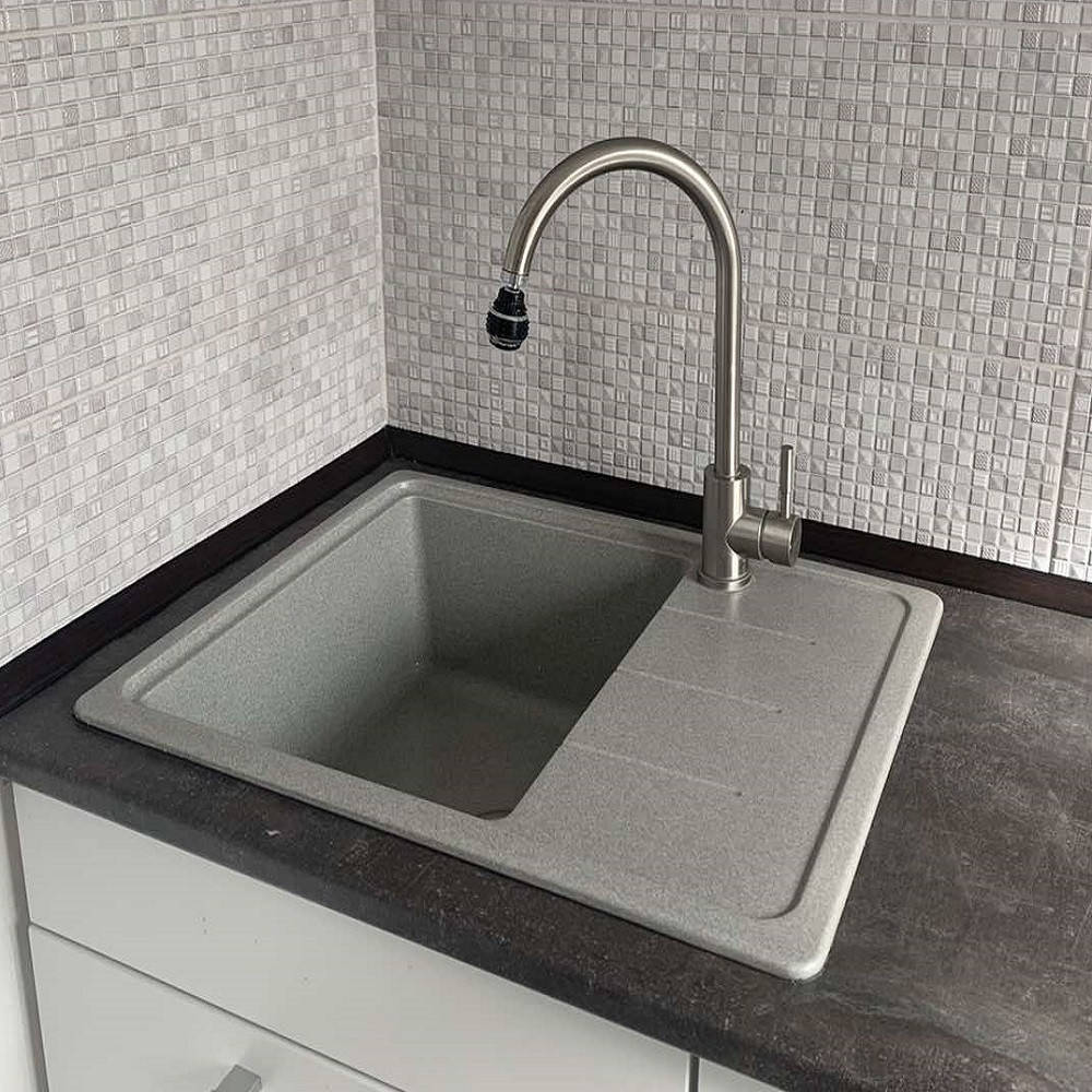 

Гранитная мойка Valetti EcoLine модель №28 серая 6250, Серый