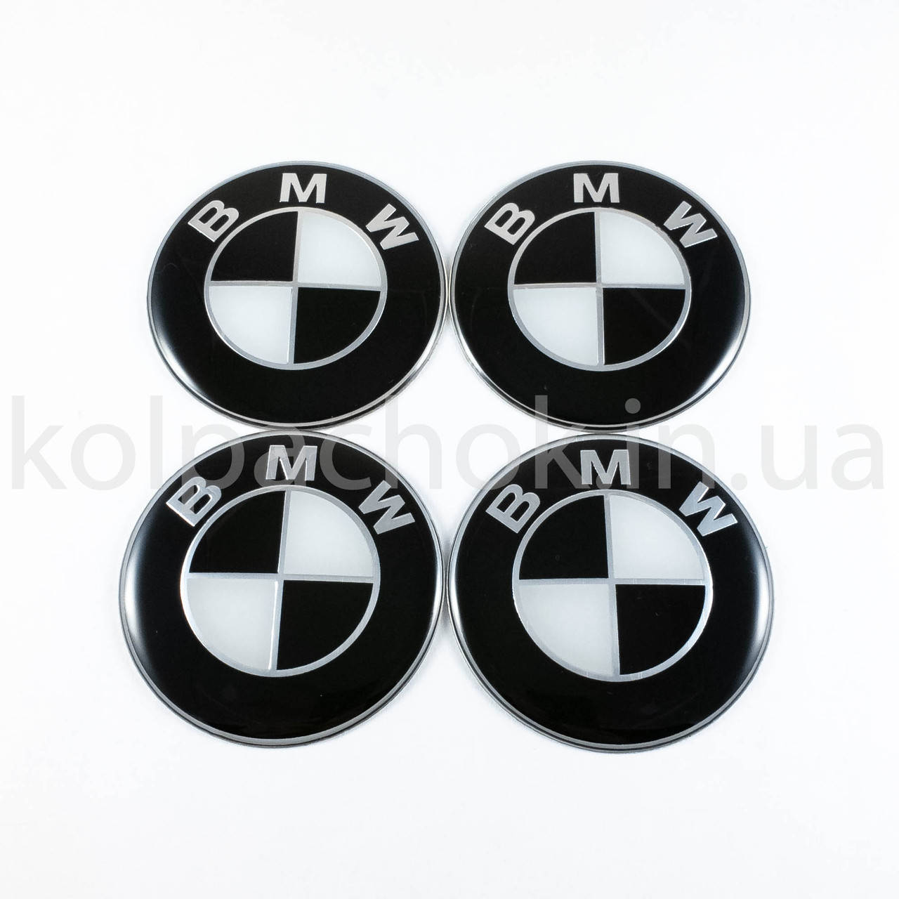 

Наклейки для колпачков на диски BMW черно-белый лого (65мм)