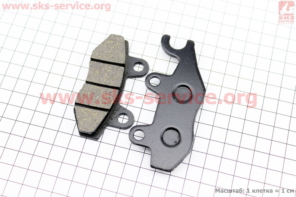 

Тормозные колодки дисковые с ухом передние на скутер 4т