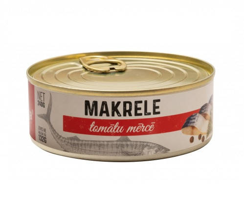 

Макрель Филе в томатном соусе Banga Makrele Tomatu Merce Скумбрия 240 г Латвия