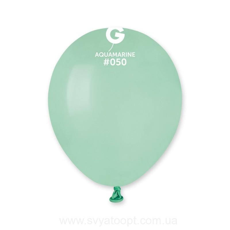 

Латексный воздушный шар 5’’ (13см) ACQUAMARINE (#050) GEMAR, Аквамарин