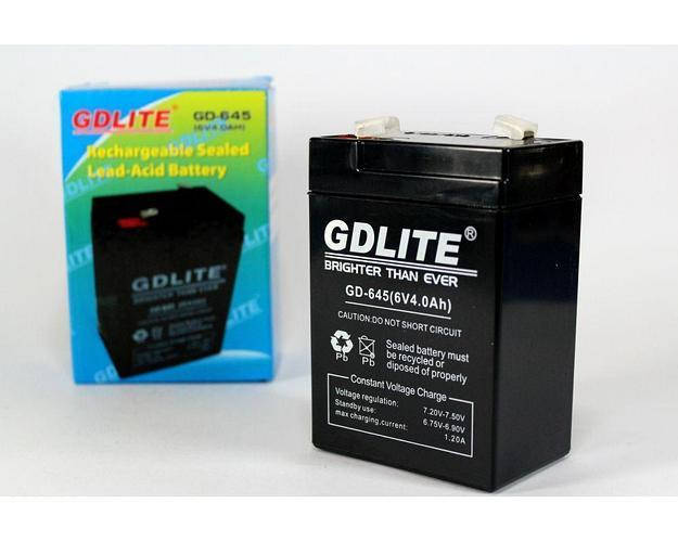 

Аккумулятор BATTERY GD 645 6V 4A | Аккумуляторная батарея 6В | Герметичный аккумулятор
