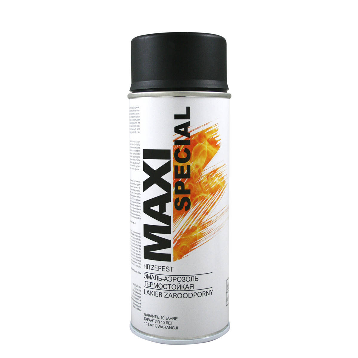 

Краска аэрозольная термостойкая черная Maxi Color 650°С (MX0008) 400мл MX0008, Черный