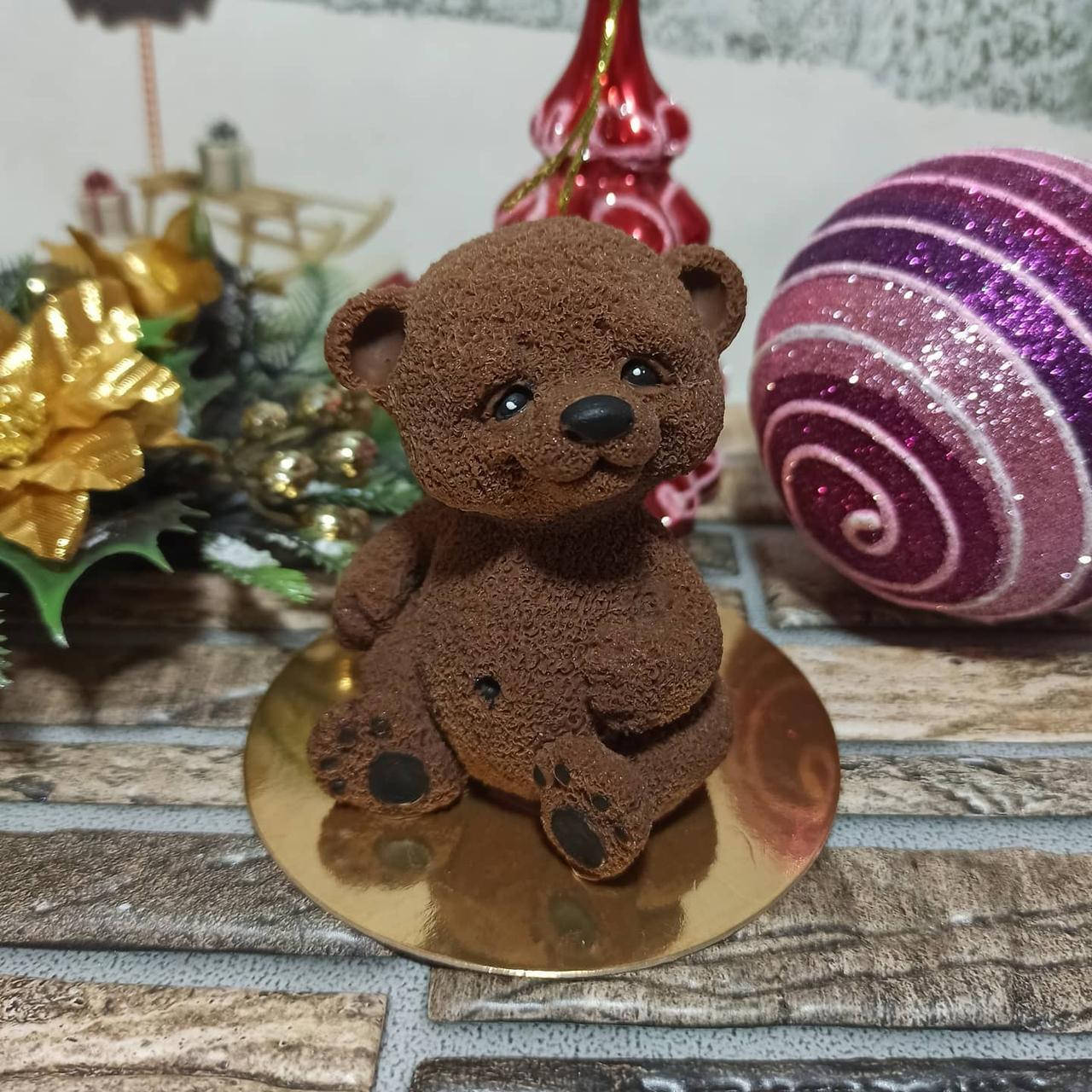 

Шоколадная фигурка Мишка Сладкий подарок Фигурка на торт